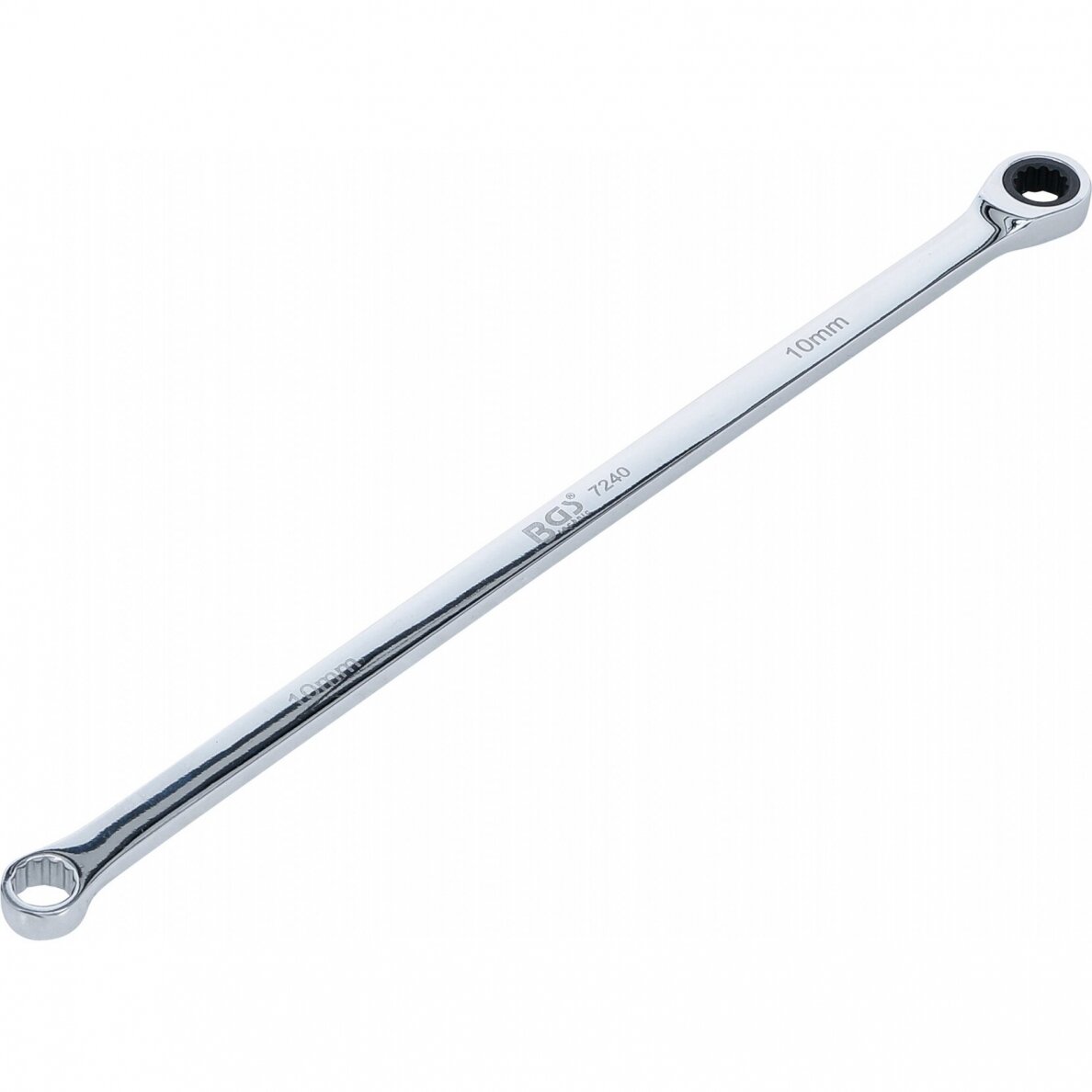 Terkšlinis žiedinis dvipusis veržliaraktis ilgas tipas 10mm. Terkšlinis žiedinis dvipusis veržliaraktis ilgas tipas 10mm.