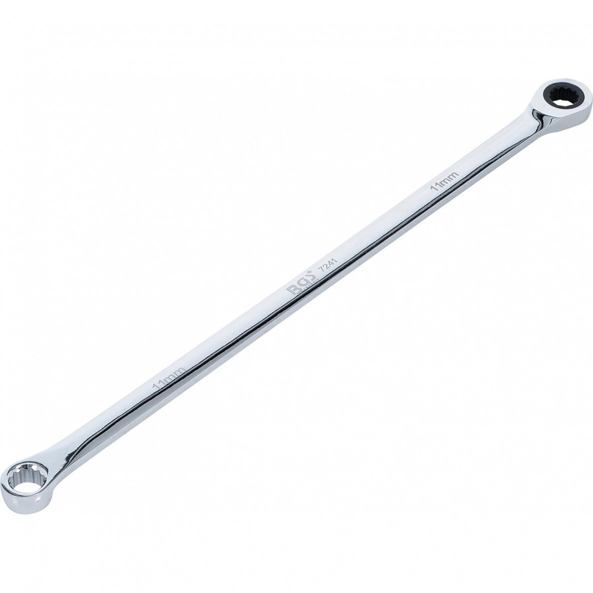 Terkšlinis žiedinis dvipusis veržliaraktis ilgas tipas 11mm.