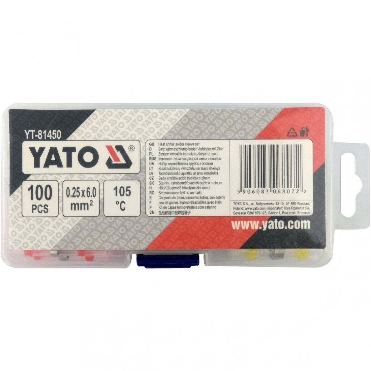 Termo gilzių/movų rinkinys su alavu 1.7 - 6mm. 100vnt. 3 Termo gilzių/movų rinkinys su alavu 1.7 - 6mm. 100vnt. 3