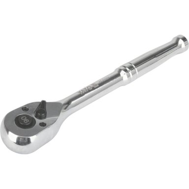 Terkšlė galvutėms chromuota 3/8" 200 mm. 90 dantukų Terkšlė galvutėms chromuota 3/8" 200 mm. 90 dantukų