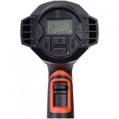 Techninis kaitinimo fenas/orpūtė LCD plastiko litavimo funkcija temp. reg. atmintis 1600W 3 Techninis kaitinimo fenas/orpūtė LCD plastiko litavimo funkcija temp. reg. atmintis 1600W 3