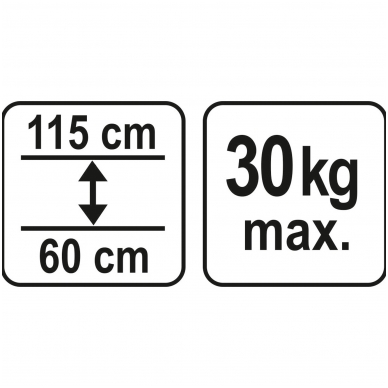 Teleskopinė atrama įtvaras 60 -115 cm 2 Teleskopinė atrama įtvaras 60 -115 cm 2