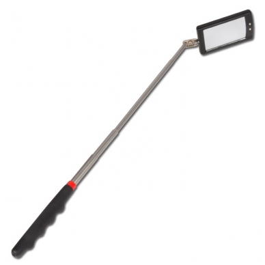 Teleskopinis kvadratinis veidrodis 285 - 870 mm su 2 Led apšvietimais 1 Teleskopinis kvadratinis veidrodis 285 - 870 mm su 2 Led apšvietimais 1