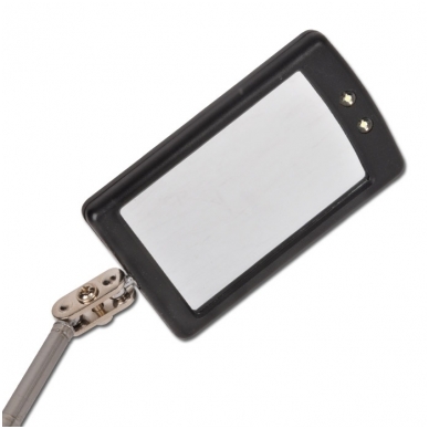 Teleskopinis kvadratinis veidrodis 285 - 870 mm su 2 Led apšvietimais 2 Teleskopinis kvadratinis veidrodis 285 - 870 mm su 2 Led apšvietimais 2