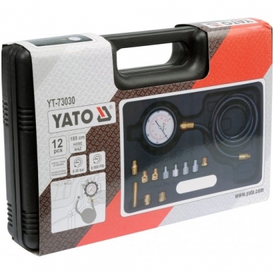 Tepalo slėgio matuoklis su adapteriais 0-500 PSI/0-35 Bar 12vnt. 2 Tepalo slėgio matuoklis su adapteriais 0-500 PSI/0-35 Bar 12vnt. 2