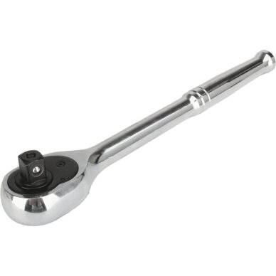 Terkšlė galvutėms chromuota 1/2" 250 mm. 90 dantukų 2 Terkšlė galvutėms chromuota 1/2" 250 mm. 90 dantukų 2