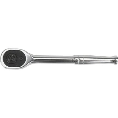 Terkšlė galvutėms chromuota 1/4" 150 mm. 90 dantukų 5 Terkšlė galvutėms chromuota 1/4" 150 mm. 90 dantukų 5