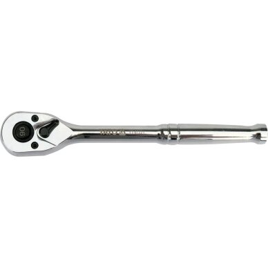 Terkšlė galvutėms chromuota 3/8" 200 mm. 90 dantukų 3 Terkšlė galvutėms chromuota 3/8" 200 mm. 90 dantukų 3