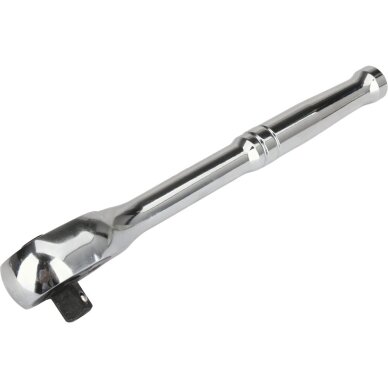 Terkšlė galvutėms chromuota 3/8" 200 mm. 90 dantukų 5 Terkšlė galvutėms chromuota 3/8" 200 mm. 90 dantukų 5
