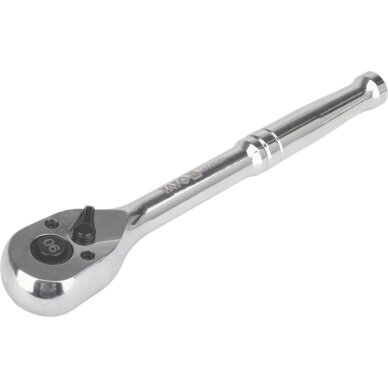 Terkšlė galvutėms chromuota 3/8" 200 mm.  90 dantukų