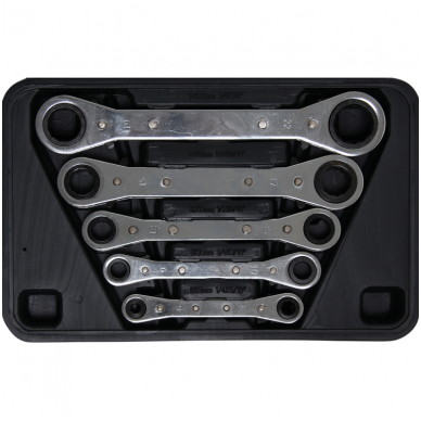 Terkšlinių raktų komplektas 5 dalių, 6x8-19x22 mm Terkšlinių raktų komplektas 5 dalių, 6x8-19x22 mm