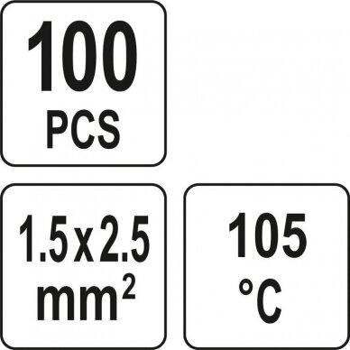 Termo gilzių / movų rinkinys su alavu 1,5-2,5mm 100vnt. 2 Termo gilzių / movų rinkinys su alavu 1,5-2,5mm 100vnt. 2