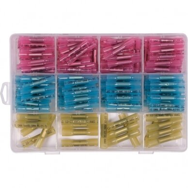 Termo gilzių/movų rinkinys su variu 0,5-6mm. 220vnt. Termo gilzių/movų rinkinys su variu 0,5-6mm. 220vnt.