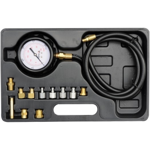 Tepalo slėgio matuoklis su adapteriais 0-500 PSI/0-35 Bar 12vnt. Tepalo slėgio matuoklis su adapteriais 0-500 PSI/0-35 Bar 12vnt.
