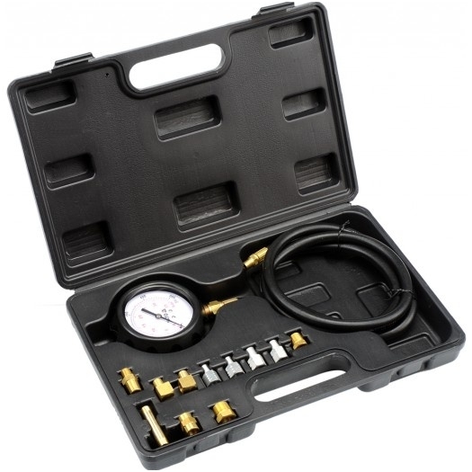 Tepalo slėgio matuoklis su adapteriais 0-500 PSI/0-35 Bar 12vnt. 1 Tepalo slėgio matuoklis su adapteriais 0-500 PSI/0-35 Bar 12vnt. 1