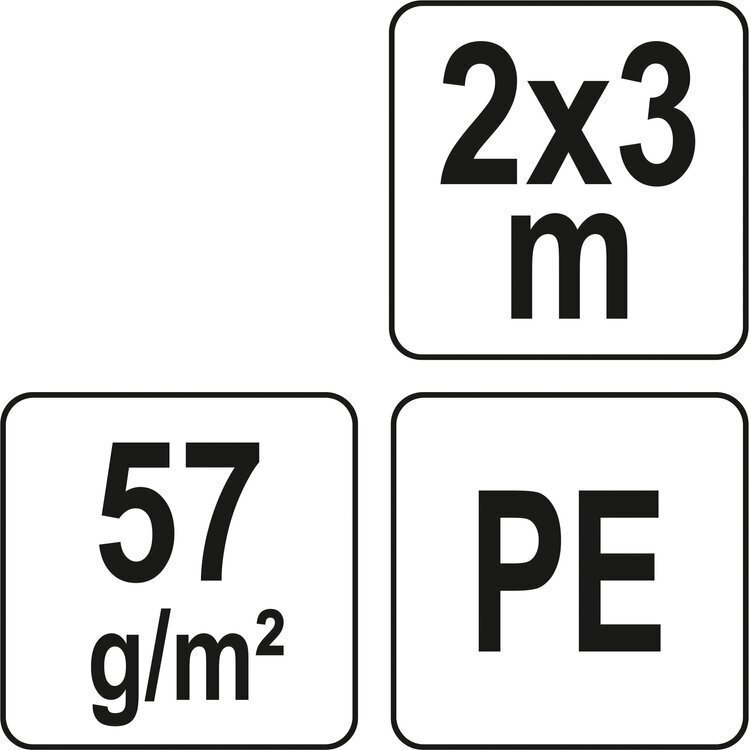 Tentas, žalias 2 X 3m. 57g/m2 2 Tentas, žalias 2 X 3m. 57g/m2 2