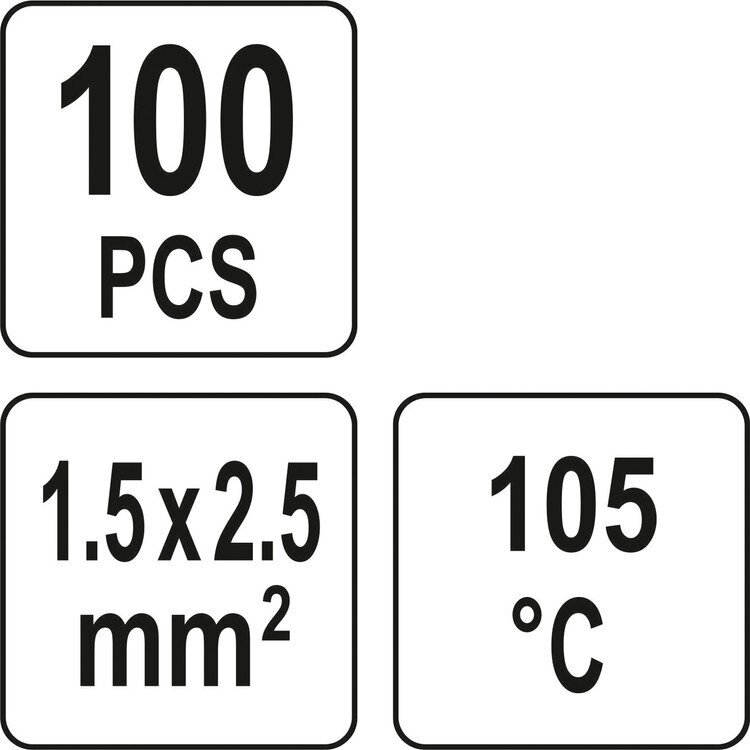 Termo gilzių / movų rinkinys su alavu 1,5-2,5mm 100vnt. 2 Termo gilzių / movų rinkinys su alavu 1,5-2,5mm 100vnt. 2