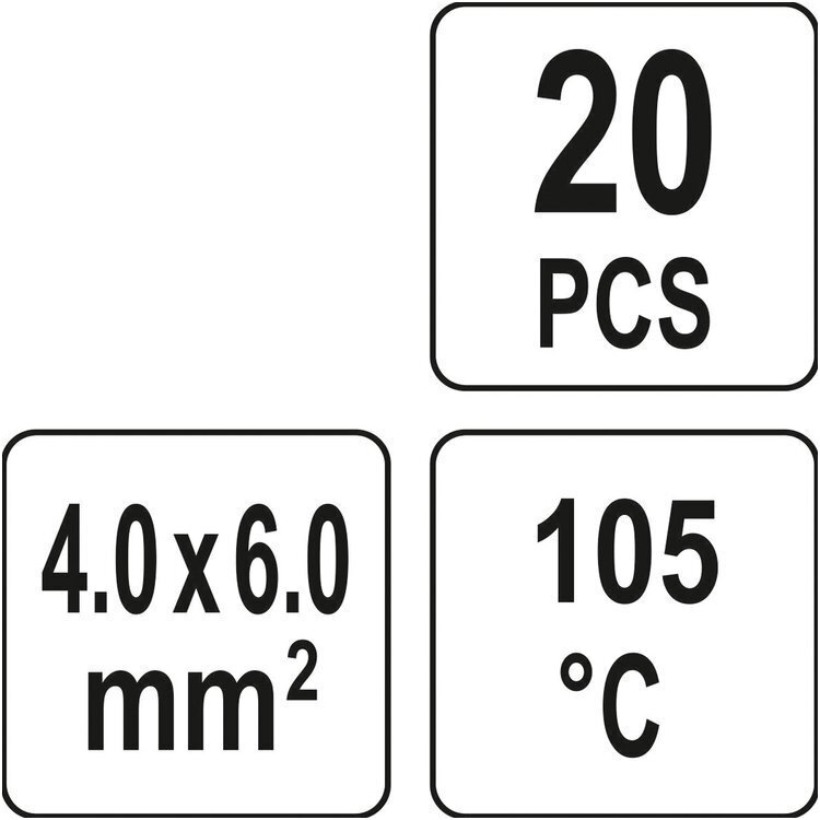 Termo gilzių/movų rinkinys su alavu 6mm. 20vnt. 2 Termo gilzių/movų rinkinys su alavu 6mm. 20vnt. 2