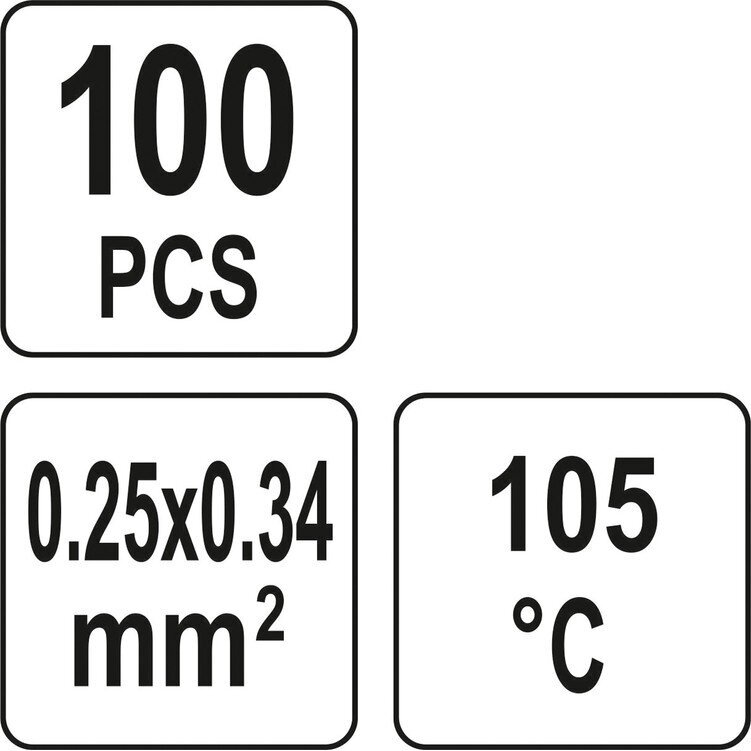 Termo gilzių / movų rinkinys su alavu 0,25-0,34mm. 100 vnt. 2 Termo gilzių / movų rinkinys su alavu 0,25-0,34mm. 100 vnt. 2