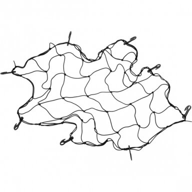 Tinklas bagažinei  su kabliais 90 x 90cm.