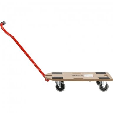 Transportavimo vežimėlis - platforma su rankena, 700x375mm. iki 250kg. Transportavimo vežimėlis - platforma su rankena, 700x375mm. iki 250kg.