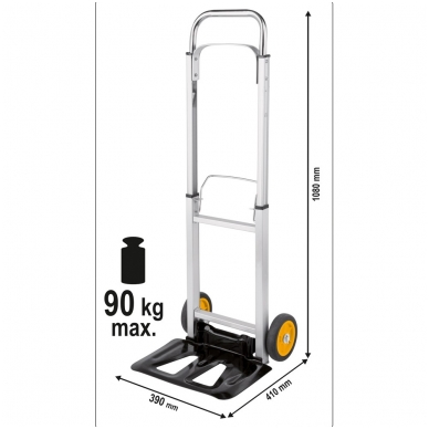 Transportavimo vežimėlis - sudedamas - 90 kg. 7