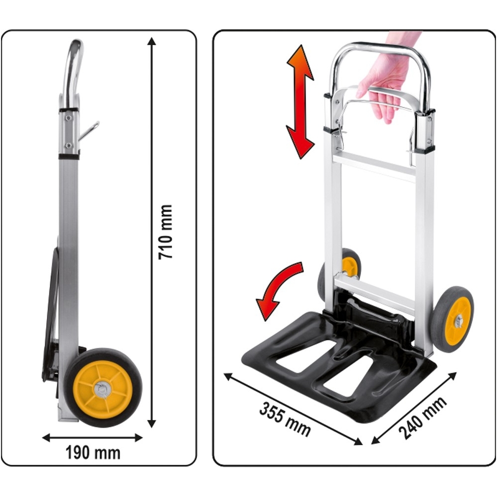 Transportavimo vežimėlis - sudedamas - 90 kg. 5 Transportavimo vežimėlis - sudedamas - 90 kg. 5