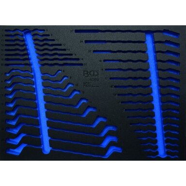 Tuščias padėklas į spintelę veržliarakčių rinkiniui 35 vnt. Tuščias padėklas į spintelę veržliarakčių rinkiniui 35 vnt.