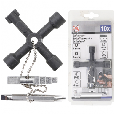 Universalus skydinės/komutatoriaus raktas 4 Universalus skydinės/komutatoriaus raktas 4