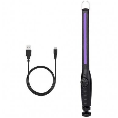 UV COB-sterilizavimo lempa ultravioletinė itin plokščio tipo daug padėčių, UVC 6 LED/USB 3
