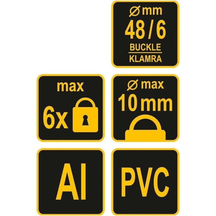 Užraktas aliuminis 6 prieigos 2 Užraktas aliuminis 6 prieigos 2