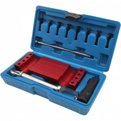 Variklio fiksavimo įrankių rinkinys, Mercedes-Benz M157/M276/M278 su T100 ir purkštukų nuėmėju 2 Variklio fiksavimo įrankių rinkinys, Mercedes-Benz M157/M276/M278 su T100 ir purkštukų nuėmėju 2