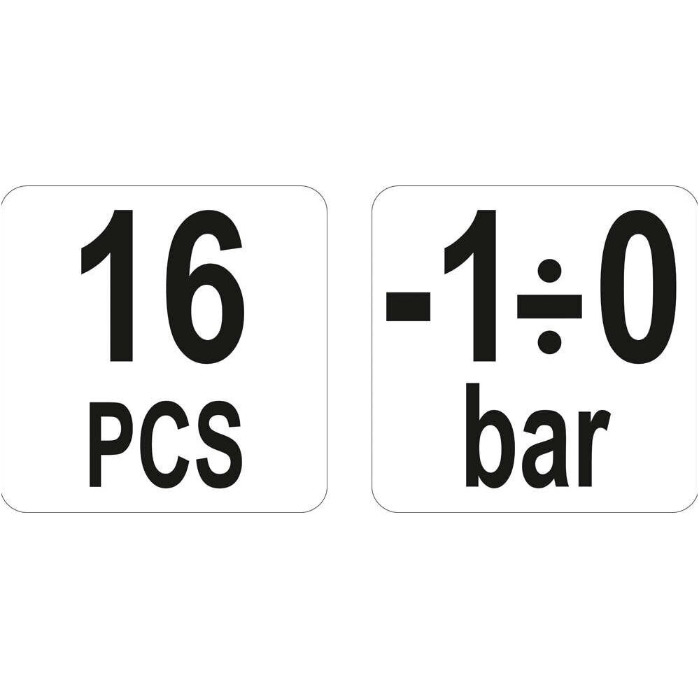 Vakuumo/slėgio matuoklis stabdžių skysčio nuorinimui 6 Vakuumo/slėgio matuoklis stabdžių skysčio nuorinimui 6