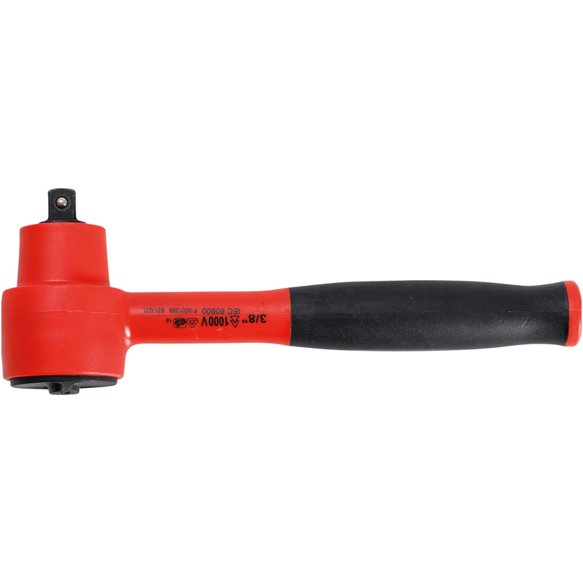 VDE reversinė terkšlė smulkūs dantukai (3/8") 1000V 1