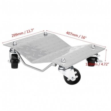 Vežimėliai - platformos perstumti automobiliui - 2 vnt. -1500Lbs. 6 Vežimėliai - platformos perstumti automobiliui - 2 vnt. -1500Lbs. 6