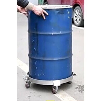 Vežimėlis statinėms, nerūdijantis plienas iki 300 kg. 1 Vežimėlis statinėms, nerūdijantis plienas iki 300 kg. 1