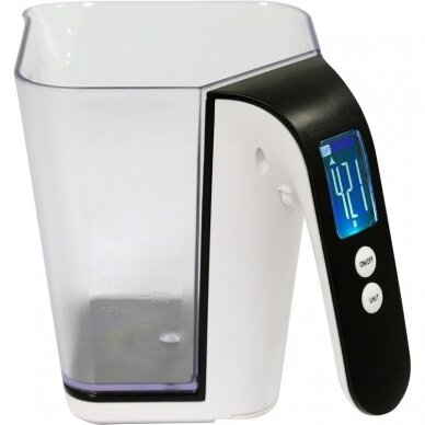 Virtuvinės svarstyklės su indu 1200ml. Virtuvinės svarstyklės su indu 1200ml.