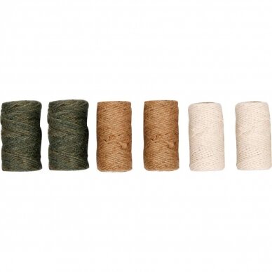 Virvių rinkinys 1, 1,5. 1,5mm 6vnt. Virvių rinkinys 1, 1,5. 1,5mm 6vnt.