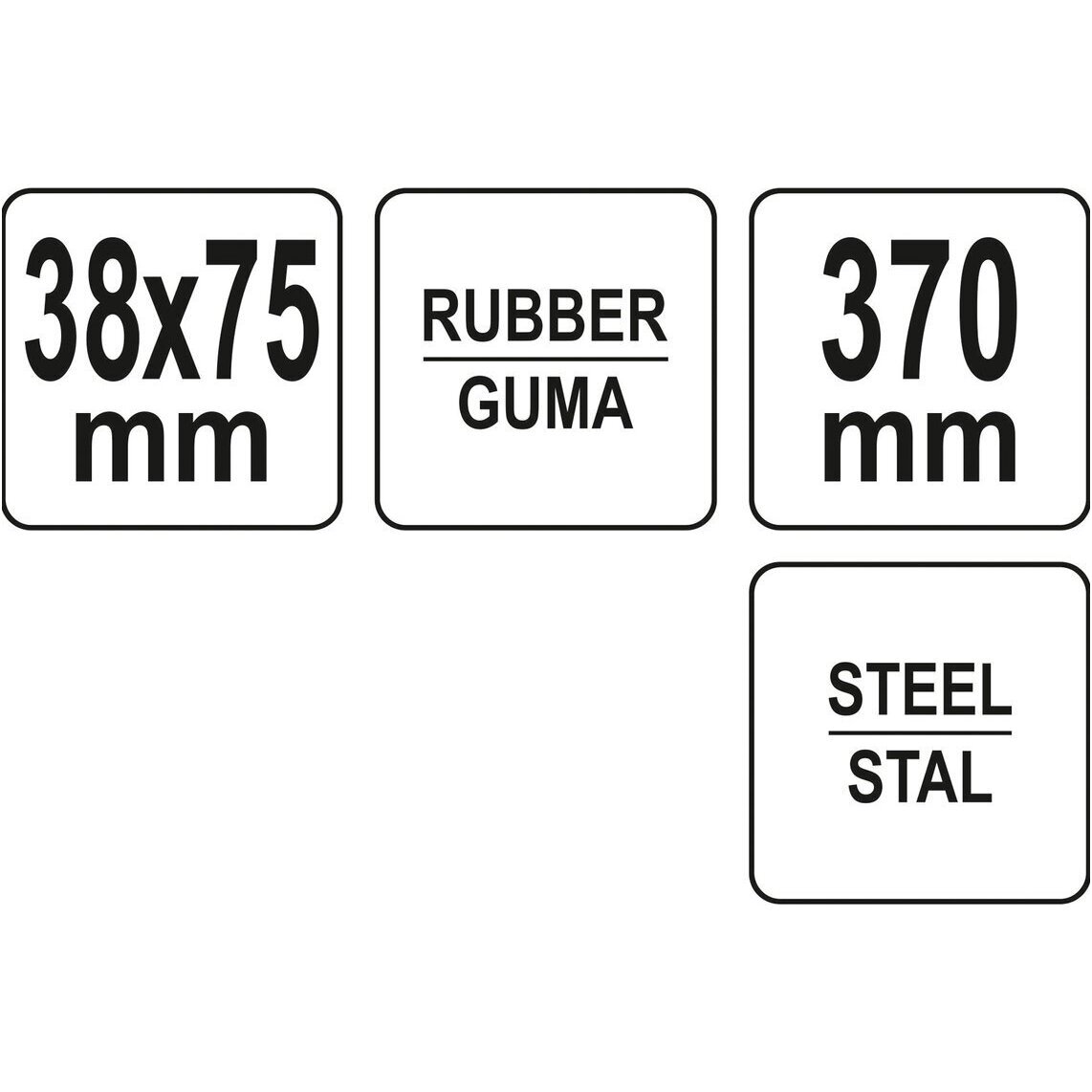 Volelis guminis klijuojamiems paviršiams spausti J tipo plieninė rankena 2 Volelis guminis klijuojamiems paviršiams spausti J tipo plieninė rankena 2