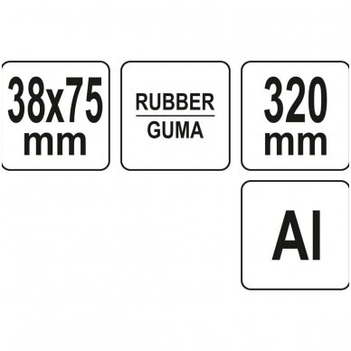 Volelis guminis klijuojamiems paviršiams spausti J tipo aliuminė rankena 2 Volelis guminis klijuojamiems paviršiams spausti J tipo aliuminė rankena 2